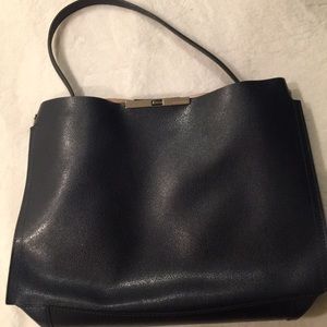 Gianni Chiarini Midnight Blue pebble leather bag